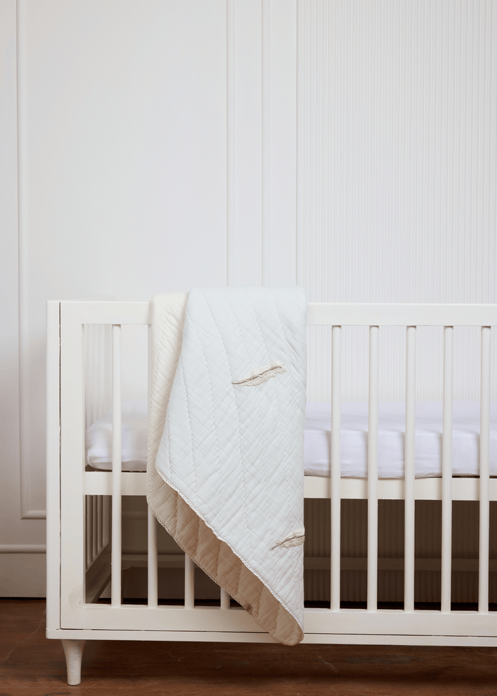 Whispering Plume Cot Bedding Set