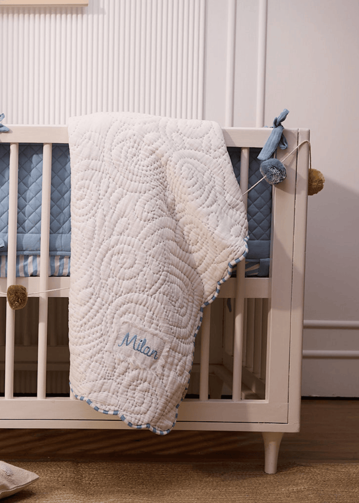 Heirloom Blue Baby Blanket