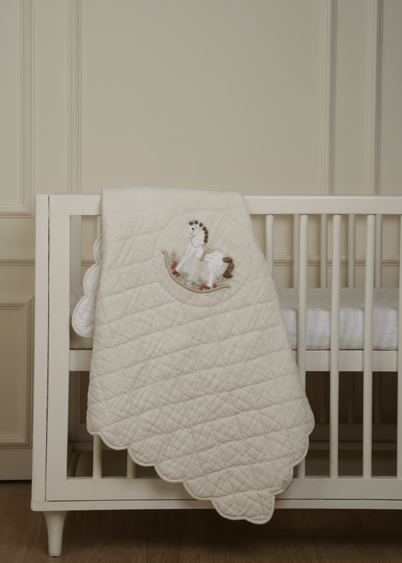 The Sleep Cloud Nest - Ecru + Rocking Horse Baby Blanket