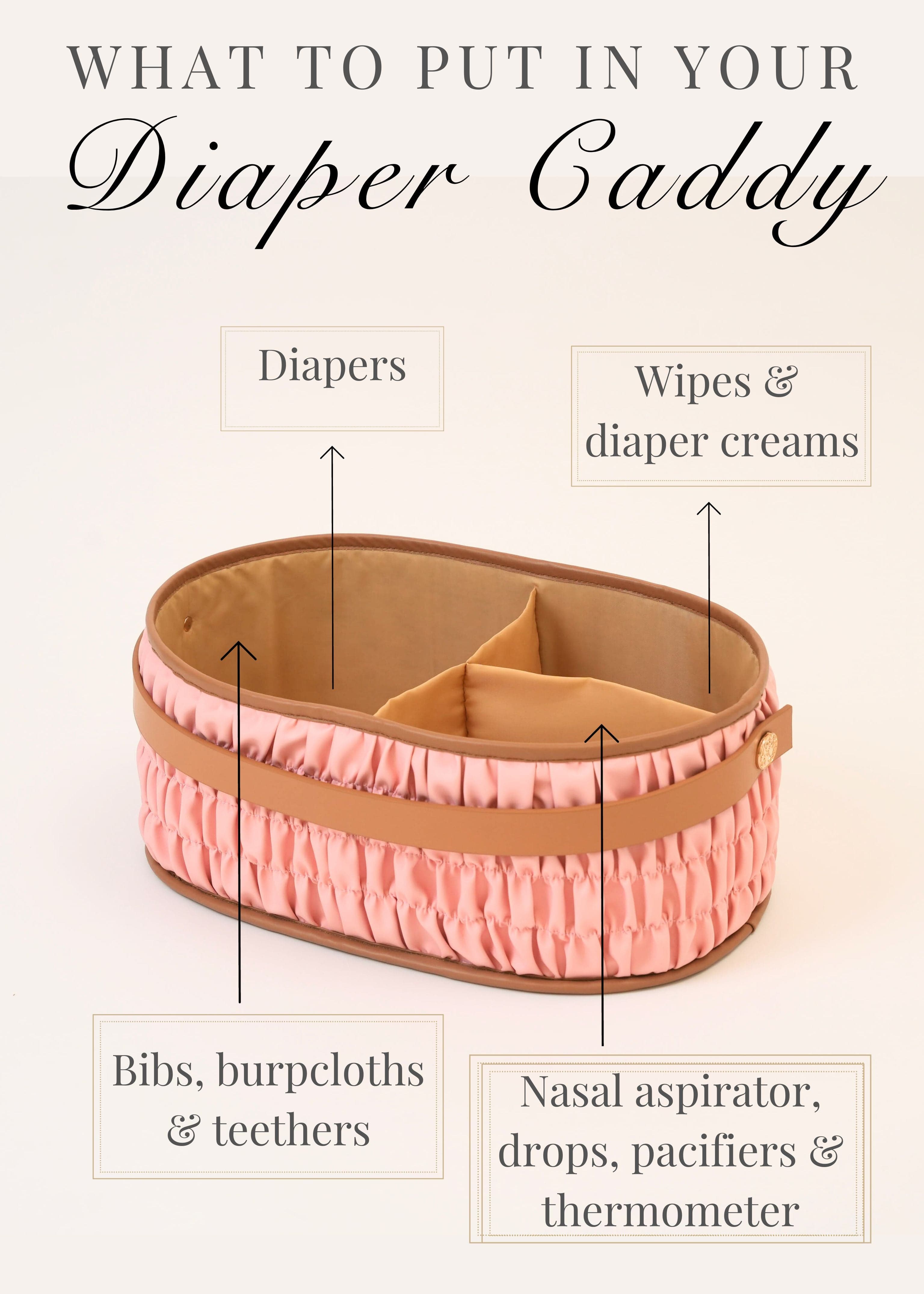 Diaper Caddy Gift Bundle - Pink