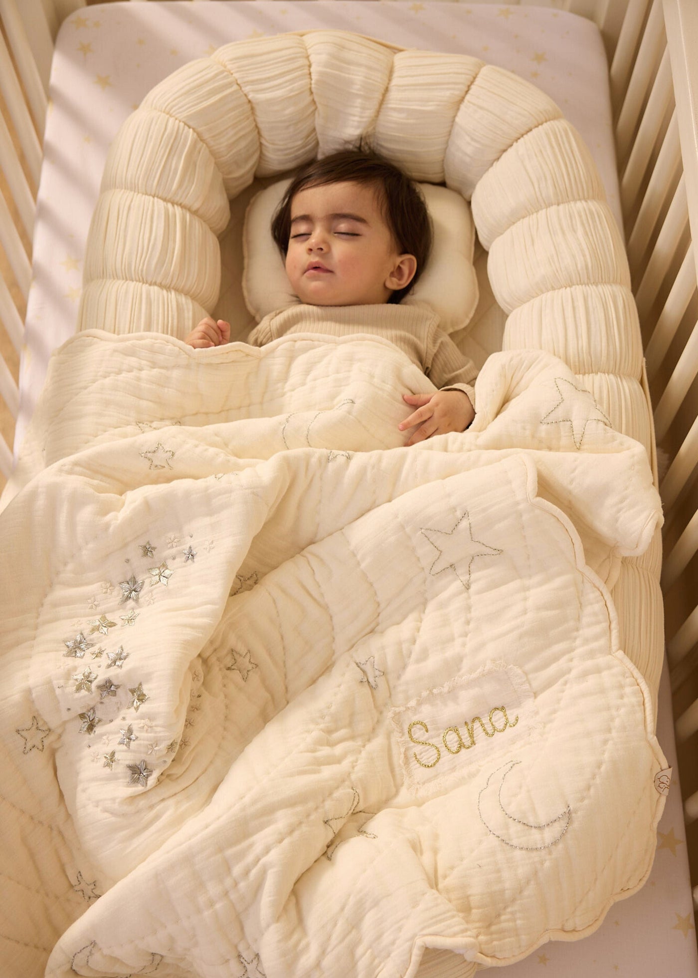 Ecru Sleep Cloud & Luna Blanket Set