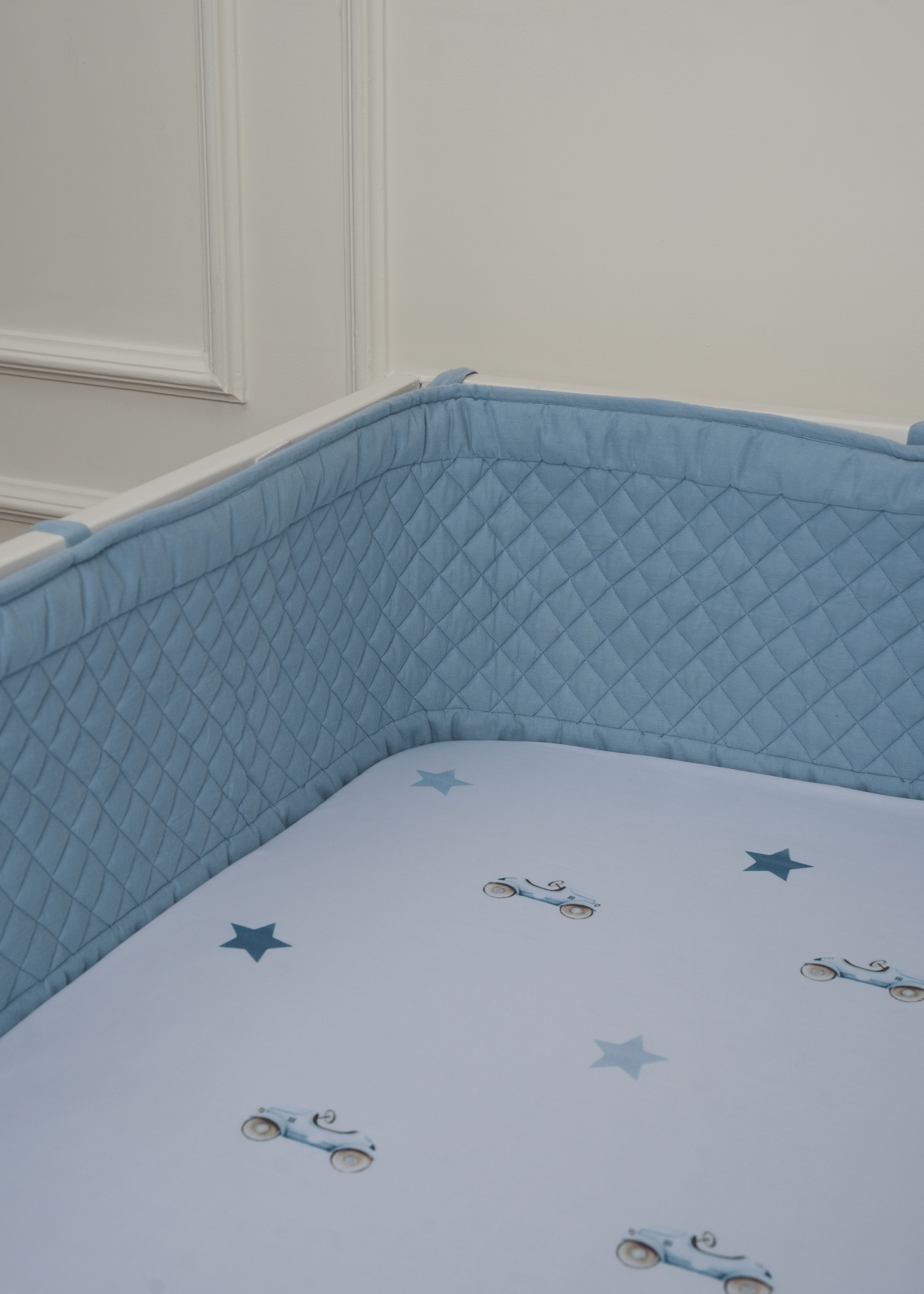 Cot Bumper - Blue